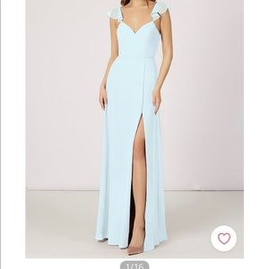 Azazie Mist Everett bridesmaid dress